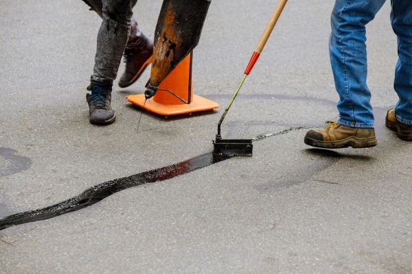 Parking Lot Crack Sealing in San Mateo