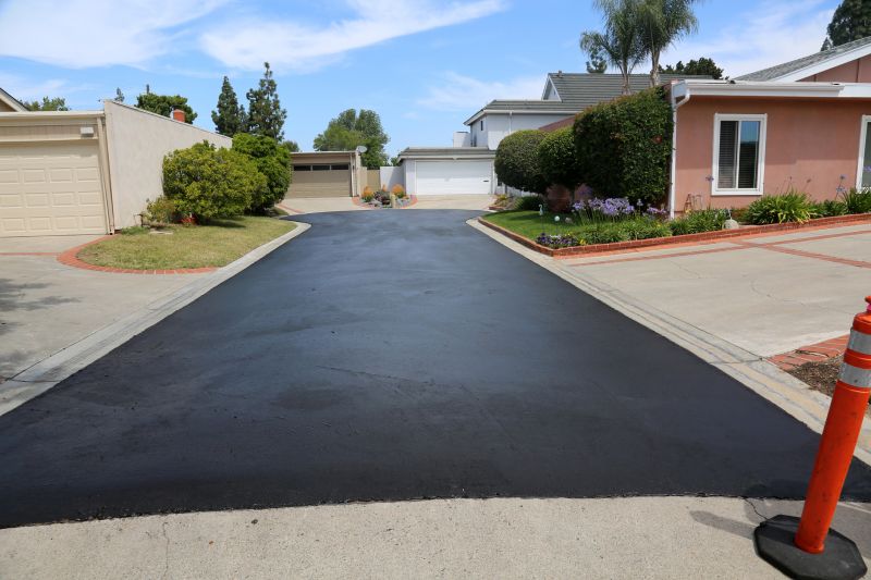 Freshly Sealed Asphalt Surface